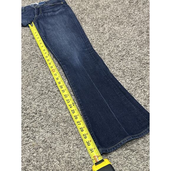 PAIGE Lou Lou Jeans Womens Size 28 Dark Blue Flare Leg Boho Hippie USA Preppy - Picture 5 of 8